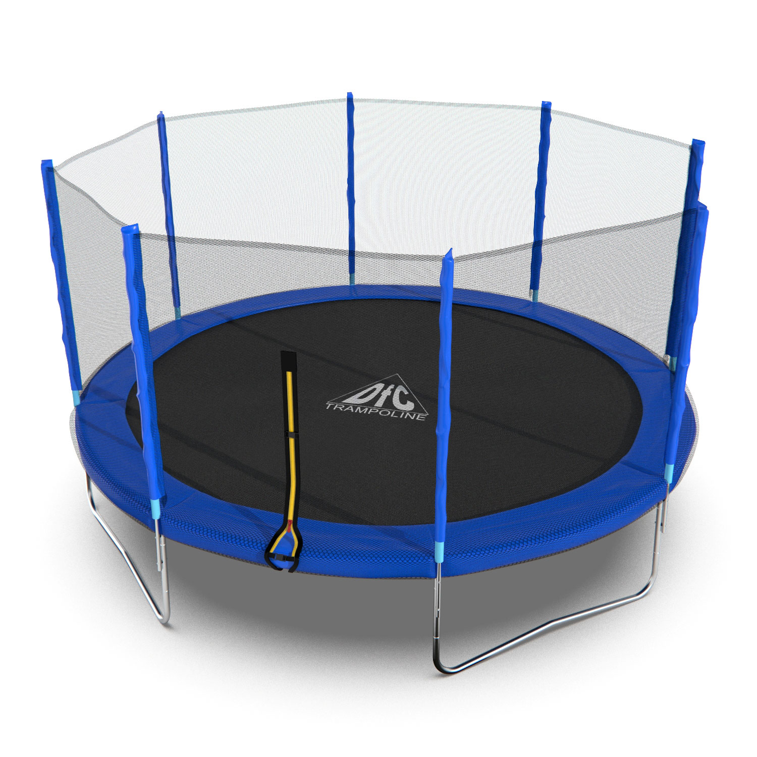 Батут DFC Trampoline Fitness с сеткой 14ft Синий — купить по цене 22990 руб  в интернет-магазине с доставкой по всей РФ | Дриада Спорт