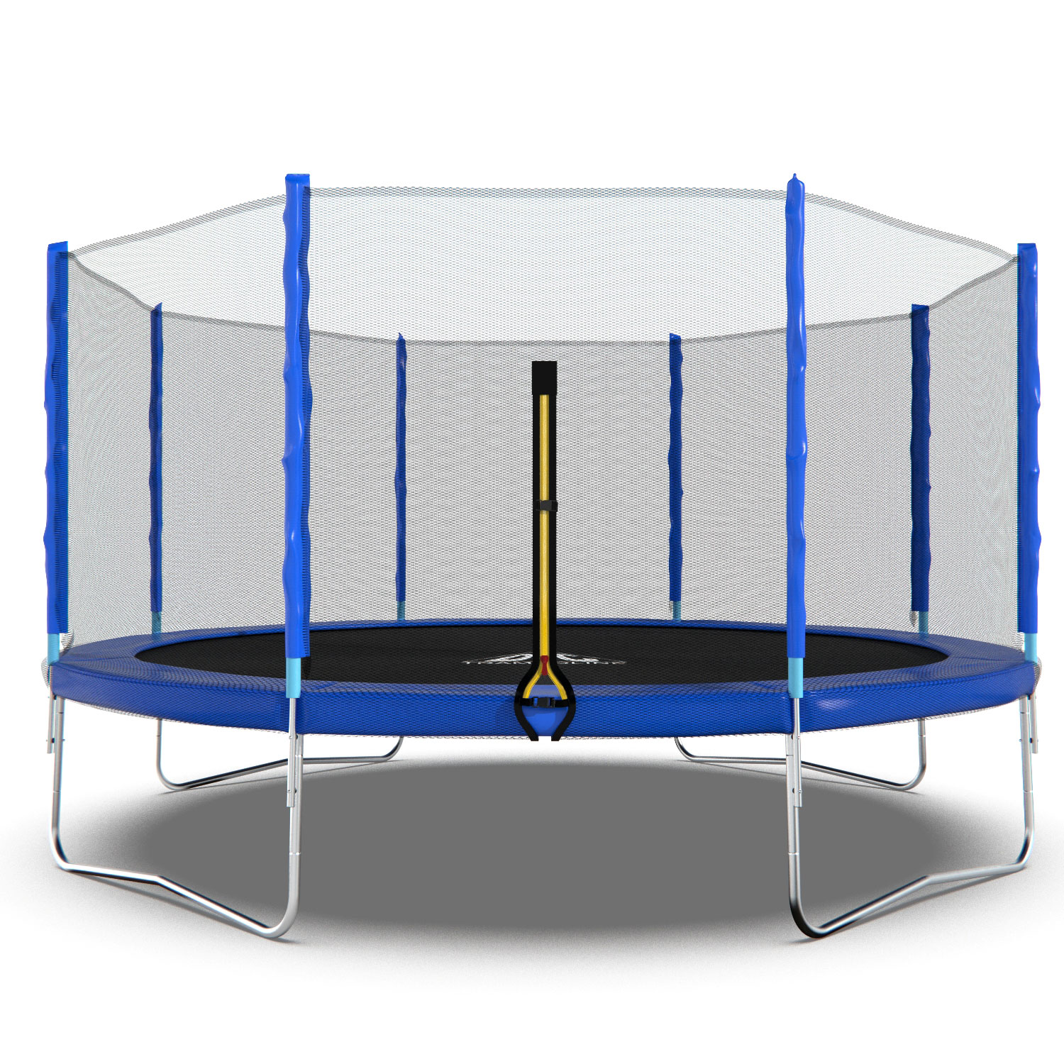 Батут DFC Trampoline Fitness с сеткой 14ft Синий