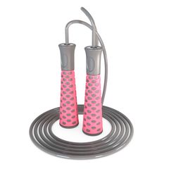 Спортивная скакалка DFC с подшипниками / 300 см / розовая