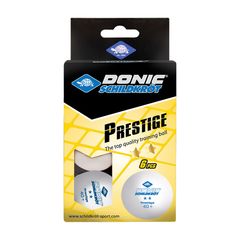 Мячики для н/тенниса DONIC PRESTIGE 2, 40+ 6 штук, белые