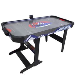 Игровой стол – аэрохоккей с подсветкой DFC Championship 53" 135 х 65 см, складной, черный