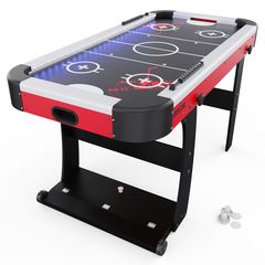 Игровой стол - аэрохоккей DFC IRIS 153 х 76 см, с подсветкой, складной