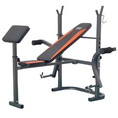 Скамья со стойками под штангу с опциями DFC D125