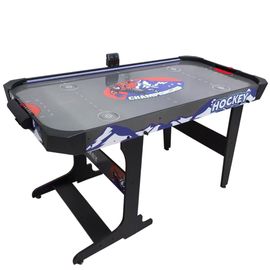 Игровой стол – аэрохоккей с подсветкой DFC Championship 53" 135 х 65 см, складной, черный