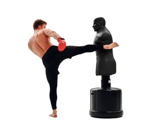 Манекен DFC Boxing Punching Man-Heavy c регулировкой высоты  TLS-AB (черный)