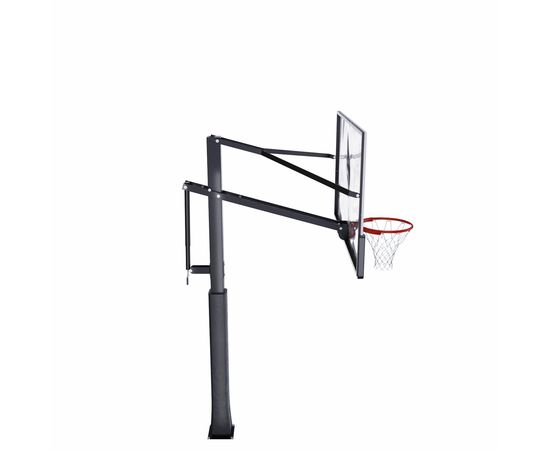Усиленная баскетбольная стационарная стойка DFC ING 72" / закаленное стекло