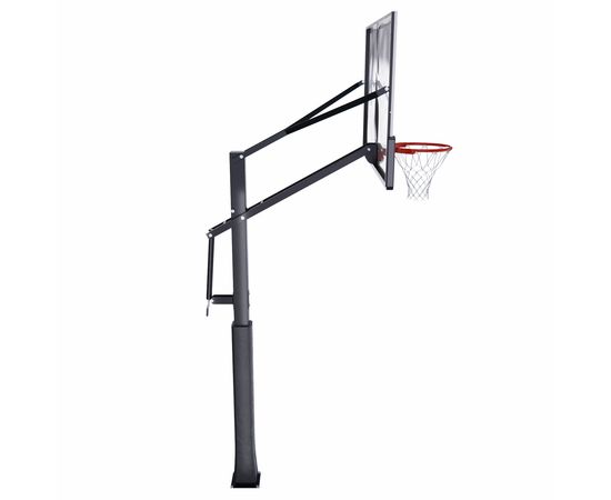 Усиленная баскетбольная стационарная стойка DFC ING 72" / закаленное стекло
