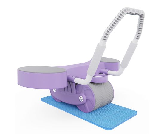 Тренажёр для пресса AB Roller SND-P фиолетовый с ковриком 34 х 17 x 0.6 cм