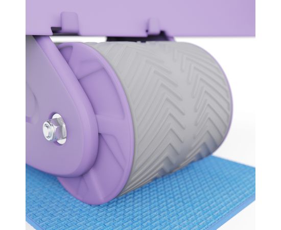Тренажёр для пресса AB Roller SND-P фиолетовый с ковриком 34 х 17 x 0.6 cм