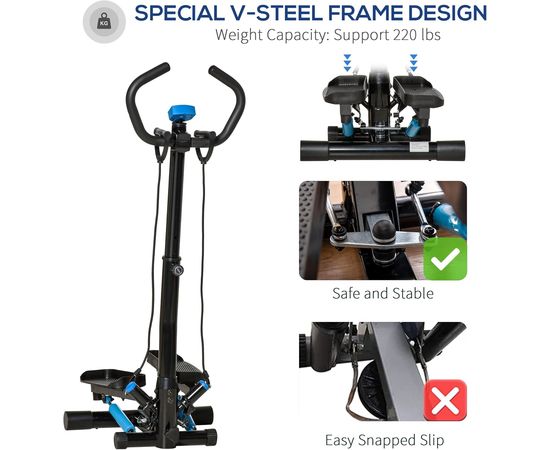 Министеппер с поручнем DFC SOOZIER A90-279V01 поворотный