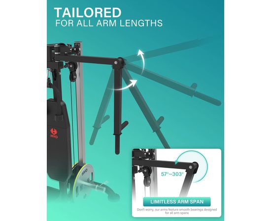 Тренажер сведение/разведение рук, верхняя тяга DFC D2042A