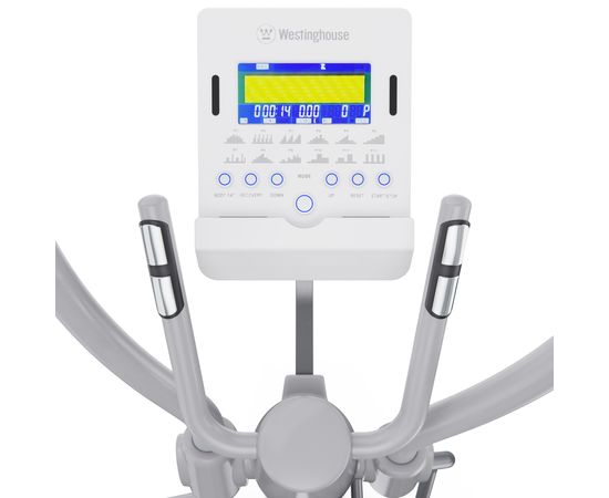 Электромагнитный эллиптический тренажер DFC Westinghouse 13Y, белый, с изменяемым углом наклона
