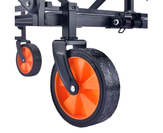 Тележка для кемпинга, дачи и сада DFC с оранжевыми колесами, до 125 кг
