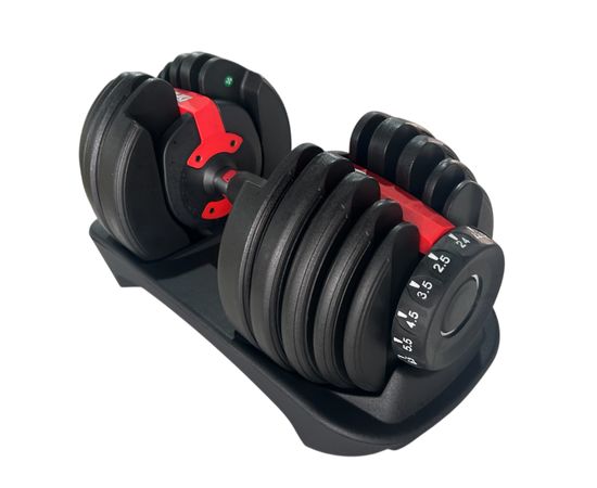 Регулируемая гантель DFC SQ-DB003 от 2,5 до 24 кг (15 уровней нагрузки)
