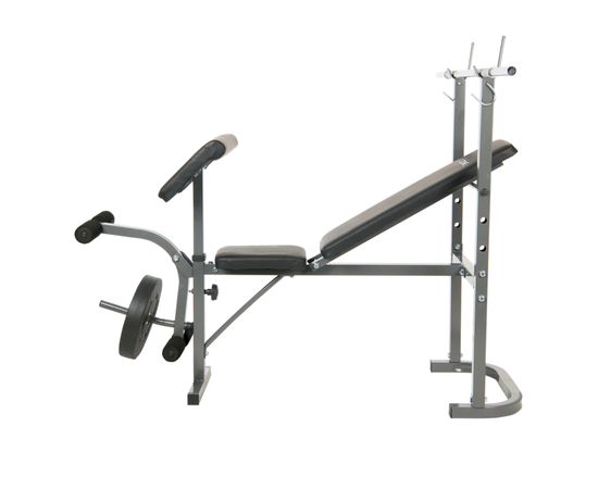 Скамья под штангу с опциями DFC GOZONE GZE-2201 со штангой и дисками в комплекте