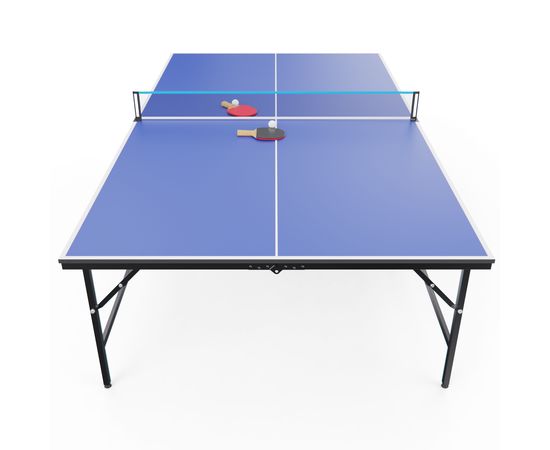Теннисный стол DFC RQ24002, размер по стандарту ITTF 274 x 152, с сеткой и ракетками