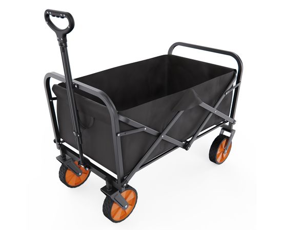 Тележка для кемпинга, дачи и сада DFC с оранжевыми колесами, до 125 кг