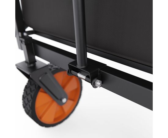 Тележка для кемпинга, дачи и сада DFC с оранжевыми колесами, до 125 кг