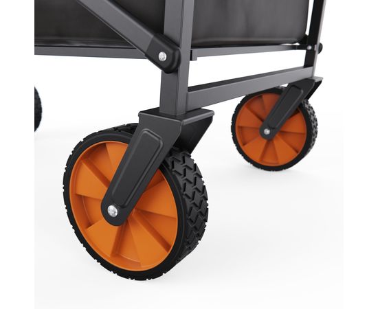 Тележка для кемпинга, дачи и сада DFC с оранжевыми колесами, до 125 кг