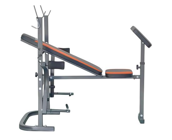 Скамья со стойками под штангу с опциями DFC D125