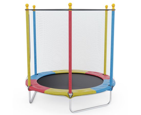 Батут каркасный DFC цветной 137 см с защитной сеткой