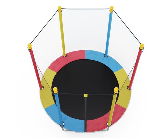 Батут каркасный DFC цветной 137 см с защитной сеткой