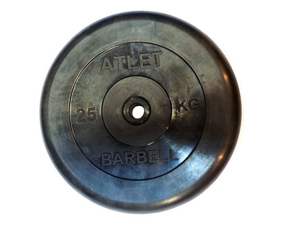 Диск обрезиненный BARBELL ATLET 25 кг / диаметр 26 мм