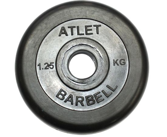 Диск обрезиненный BARBELL ATLET 1.25 кг / диаметр 31 мм