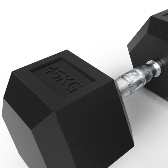 ГАНТЕЛИ DFC ГЕКСАГОНАЛЬНЫЕ, 2 ШТ. ПО 45 КГ