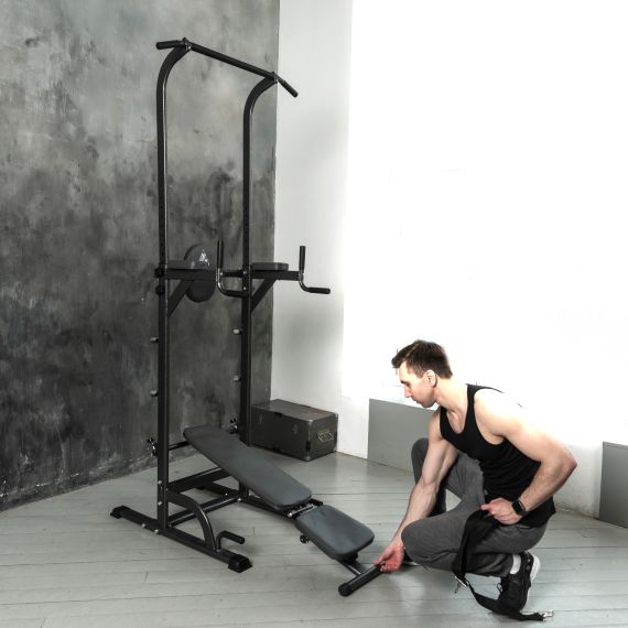 ТУРНИК-БРУСЬЯ DFC G-SERIES С УНИВЕРСАЛЬНОЙ СКАМЬЕЙ