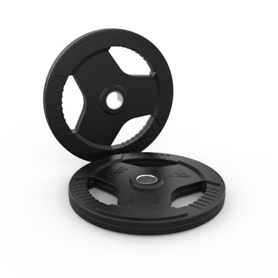 ДИСК ОБРЕЗИНЕННЫЙ С ХВАТОМ DFC 20 КГ / ДИАМЕТР 51 ММ