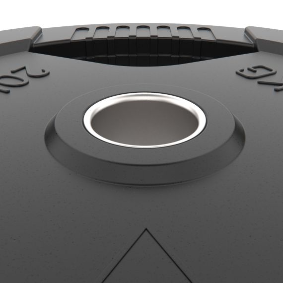 ДИСК ОБРЕЗИНЕННЫЙ С ХВАТОМ DFC 20 КГ / ДИАМЕТР 51 ММ