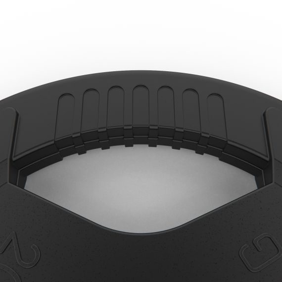 ДИСК ОБРЕЗИНЕННЫЙ С ХВАТОМ DFC 20 КГ / ДИАМЕТР 51 ММ