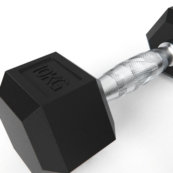 ГАНТЕЛИ DFC ГЕКСАГОНАЛЬНЫЕ, 2 ШТ. ПО 10 КГ