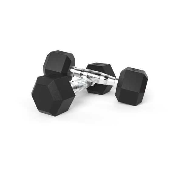 ГАНТЕЛИ DFC ГЕКСАГОНАЛЬНЫЕ, 2 ШТ. ПО 15 КГ