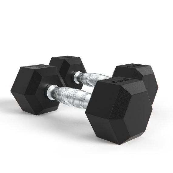 ГАНТЕЛИ DFC ГЕКСАГОНАЛЬНЫЕ, 2 ШТ. ПО 17.5 КГ