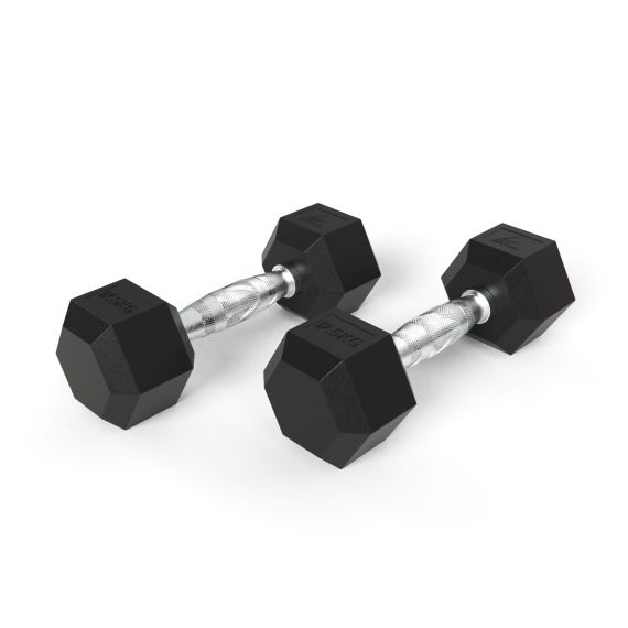 ГАНТЕЛИ DFC ГЕКСАГОНАЛЬНЫЕ, 2 ШТ. ПО 17.5 КГ