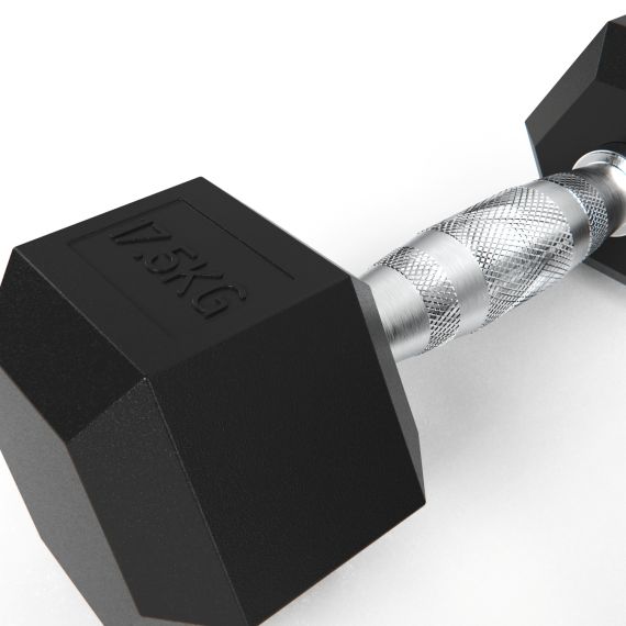 ГАНТЕЛИ DFC ГЕКСАГОНАЛЬНЫЕ, 2 ШТ. ПО 17.5 КГ