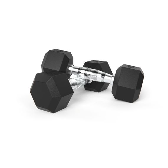ГАНТЕЛИ DFC ГЕКСАГОНАЛЬНЫЕ, 2 ШТ. ПО 17.5 КГ
