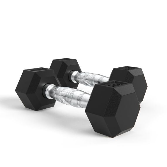 ГАНТЕЛИ DFC ГЕКСАГОНАЛЬНЫЕ, 2 ШТ. ПО 1 КГ