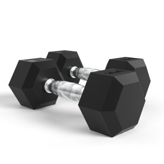 ГАНТЕЛИ DFC ГЕКСАГОНАЛЬНЫЕ, 2 ШТ. ПО 20 КГ