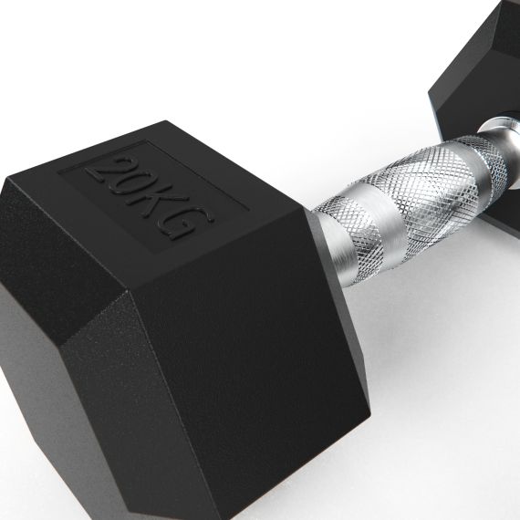 ГАНТЕЛИ DFC ГЕКСАГОНАЛЬНЫЕ, 2 ШТ. ПО 20 КГ