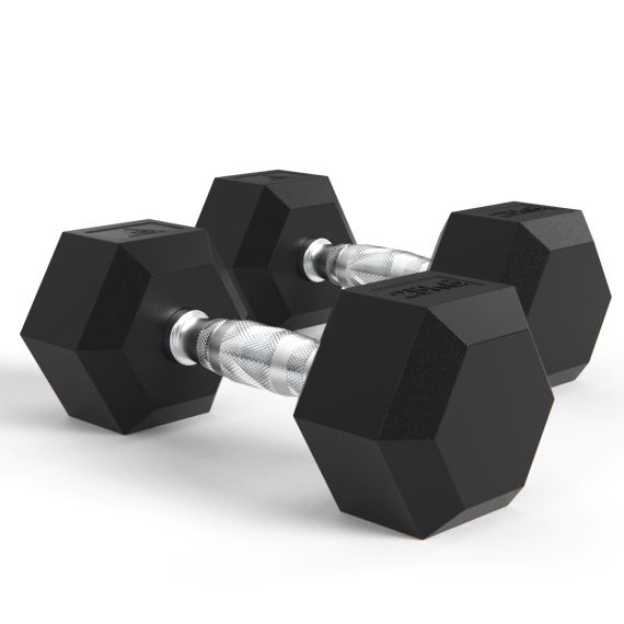 ГАНТЕЛИ DFC ГЕКСАГОНАЛЬНЫЕ, 2 ШТ. ПО 25 КГ