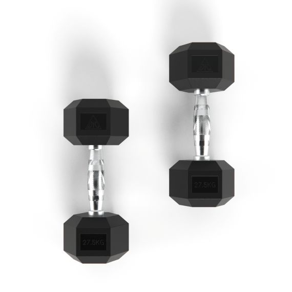 ГАНТЕЛИ DFC ГЕКСАГОНАЛЬНЫЕ, 2 ШТ. ПО 27.5 КГ