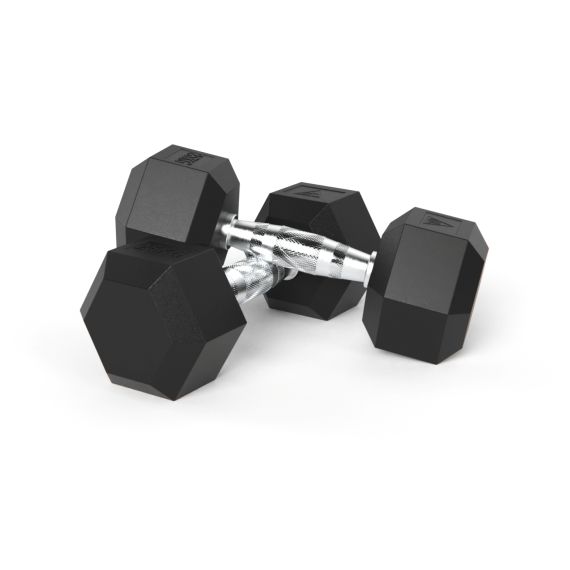 ГАНТЕЛИ DFC ГЕКСАГОНАЛЬНЫЕ, 2 ШТ. ПО 25 КГ