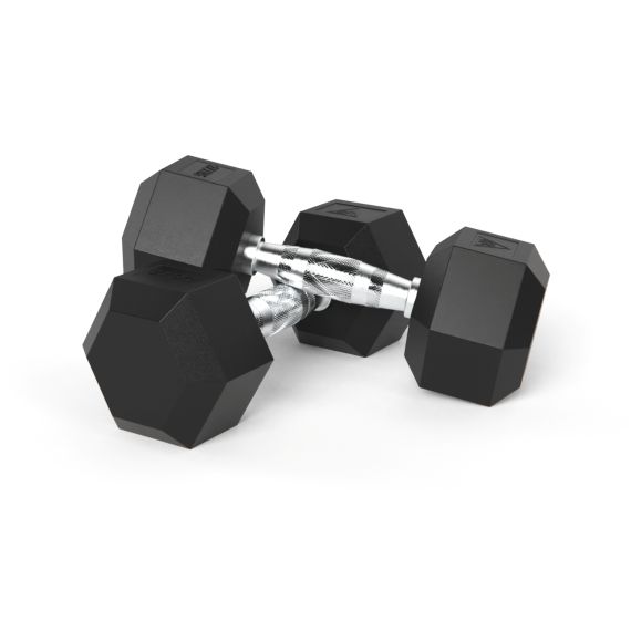 ГАНТЕЛИ DFC ГЕКСАГОНАЛЬНЫЕ, 2 ШТ. ПО 27.5 КГ