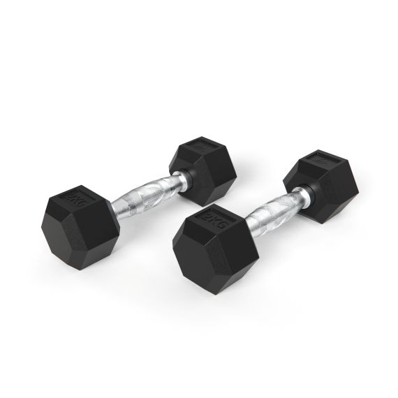 ГАНТЕЛИ DFC ГЕКСАГОНАЛЬНЫЕ, 2 ШТ. ПО 2 КГ