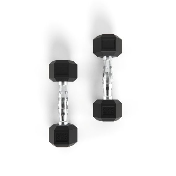 ГАНТЕЛИ DFC ГЕКСАГОНАЛЬНЫЕ, 2 ШТ. ПО 2 КГ