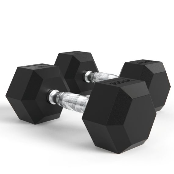 ГАНТЕЛИ DFC ГЕКСАГОНАЛЬНЫЕ, 2 ШТ. ПО 30 КГ