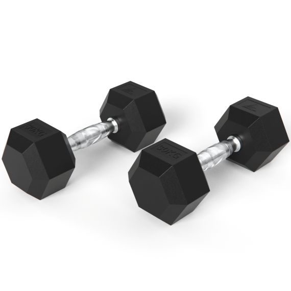 ГАНТЕЛИ DFC ГЕКСАГОНАЛЬНЫЕ, 2 ШТ. ПО 30 КГ